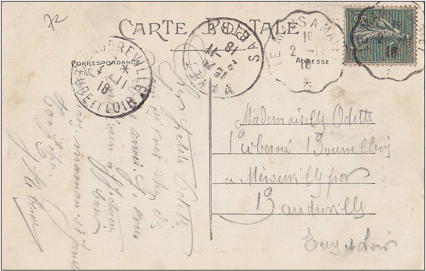 Courrier-Convoyeur-Ligne Le Mans à Mayet Type 3